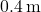 0.4 \, \text{m}